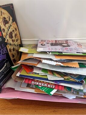 Lot of 55 Empty Cube Rectangle Shaped  Boxes Food PackGood For Crafting Projects